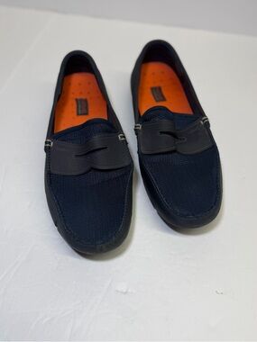Swims Men's Navy Slip-On Loafers - Comfort Driving Shoes 9